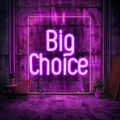 Big Choice Neon Sign Perfect for Bars & Events