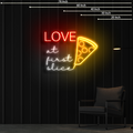 Love at First Slice Neon Sign 35x24 inches
