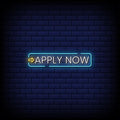 Apply Now Neon Sign Perfect For Office Environment