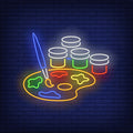 Artist Paints Neon Sign