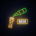 Beer Neon Sign for Bars and Home Bars
