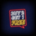 Buy 2 Get 1 Free Neon Sign