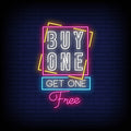 Buy One Get One Free Neon Sign