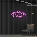 astrology cancer crab pink neon sign