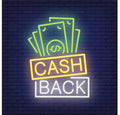Cash Back Lettering Neon Sign