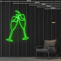 Champagne Glass Neon Sign
