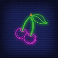 Cherries Neon Sign