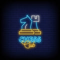 Chess Club Neon Sign