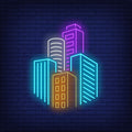 City Skyscrapers Neon Sign Perfect For Your Business