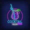 Cocktail Bar Neon Sign 28x20 inches