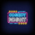 Comedy Night Neon Sign Fun and Club Décor