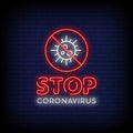 Corona Virus Neon Sign