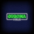 Corona Virus Neon Sign