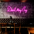 devil may cry pink neon sign