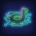 Dinosaur Rubber Ring Neon Sign