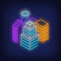 Downtown Buildings Neon Sign Perfect For Your Business