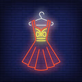 Dress On Hanger Neon Sign