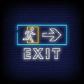 Exit Neon Sign