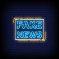 Fake News Neon Sign