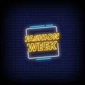 Fashion Week Neon Sign