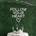 Follow your heart Neon Sign Perfect for Creating a Loving Atmosphere