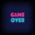 Game Over Neon Sign - Pink Neon Sign