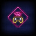 Gamer Zone Neon Sign