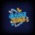 Game Time Neon Sign