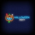 Halloween Party Neon Sign