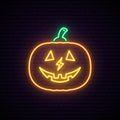 Halloween Pumpkin Neon Sign