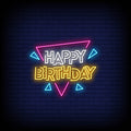 Happy Birthday Neon Sign