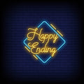 Happy Ending Neon Sign