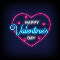 Happy valentine's Day In Neon Sign
