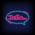 Hello Neon Sign