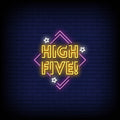 High Five Neon Sign  Perfect for Bars & Events