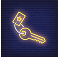 Hotel Key Neon Sign