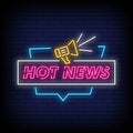How news pink neon sign