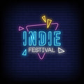 Indie Festival Neon Sign