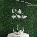 It's all happening Neon Sign Perfect for Creating a Loving Atmosphere