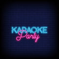 Karaoke Party Neon Sign  Fun and Vibrant Party Décor