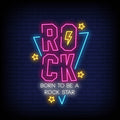 Let's Rock Neon Sign. - Pink Neon Sign