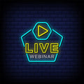 Live Webinar Neon Sign