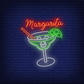 Margarita Neon Sign for Bars and Home Decor
