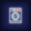 Modern Washing Machine Neon Sign Perfect For Your Business
