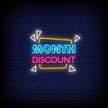 Month Discount Neon Sign Perfect For Shop & Store