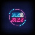 Mr and Mrs Neon Sign