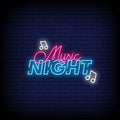 Music Night Neon Sign Energetic and Vibrant Club Décor