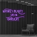 Nature Beauty Neon Sign