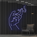 Neon Sign  Smoker's Hand