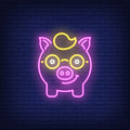 Piggy Nerd Neon Sign - Neon Pink Aesthetic